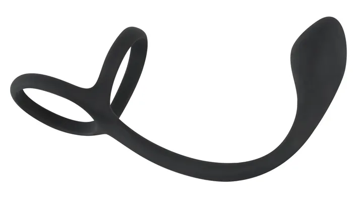 Penis- und Hodenring mit Prostata-Plug