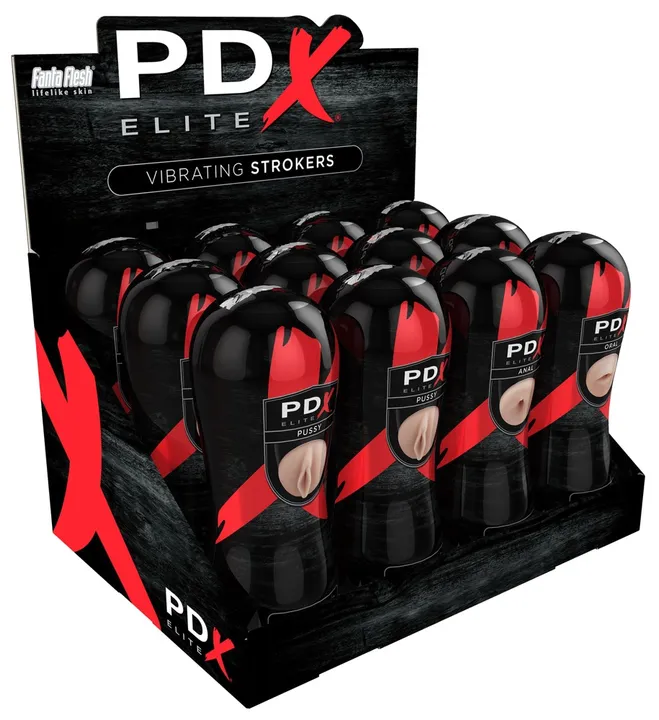 PEE Vibrating Stroker Display
