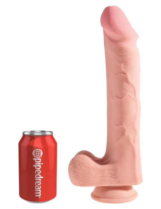 Plus Triple Density Dildo 12 Zoll mit Hoden