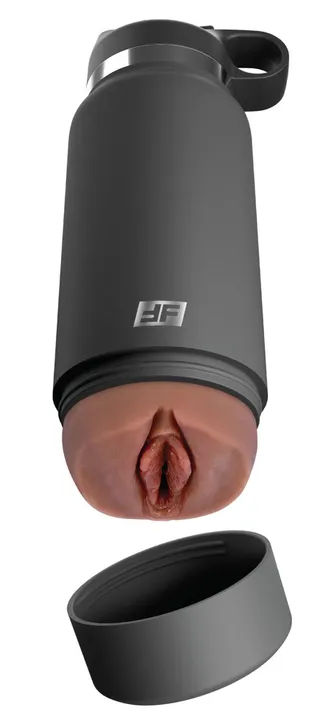 Plus Masturbator in Trinkflasche, grau