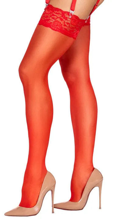 Strümpfe rot Cottelli LEGWEAR