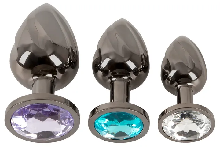 Metal Butt Plug Set Diamo