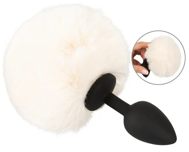 Fluffy Tail White