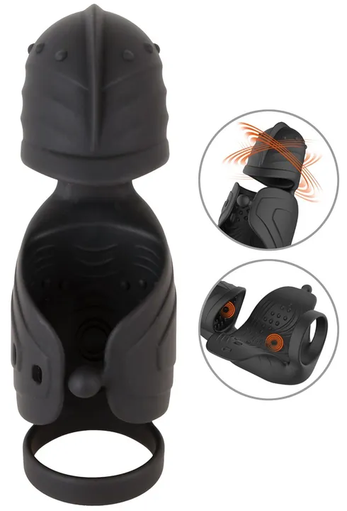 Vibro-Masturbator mit Eichel-Stimulator