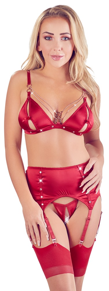 BH Strapsset rot Abierta Fina