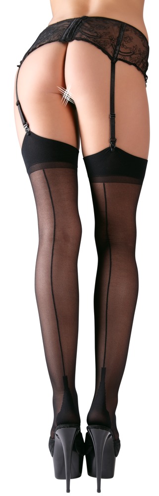 Nahtstrümpfe schwarz 1 Cottelli LEGWEAR