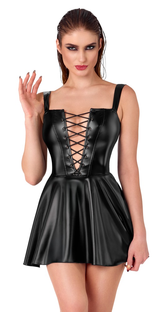 Kleid Schnürung Noir