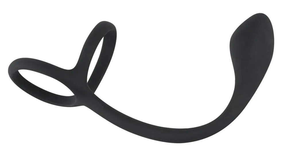 Penis- und Hodenring mit Prostata-Plug