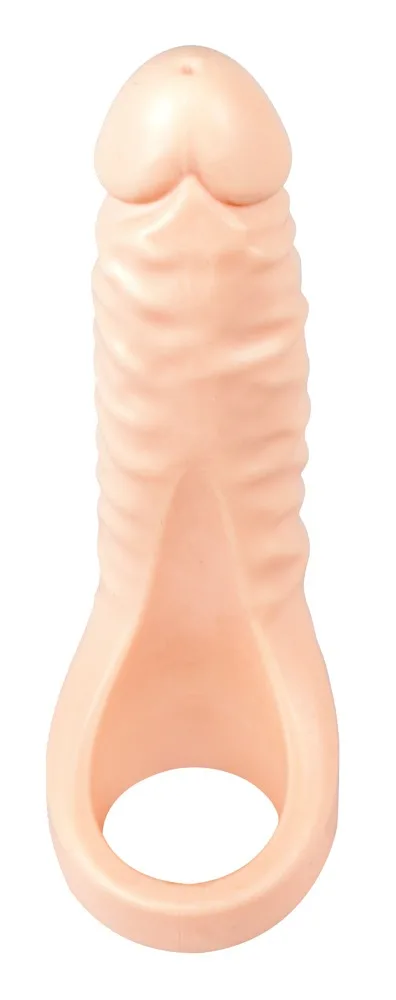 Penis- und Hodenring mit Naturdildo