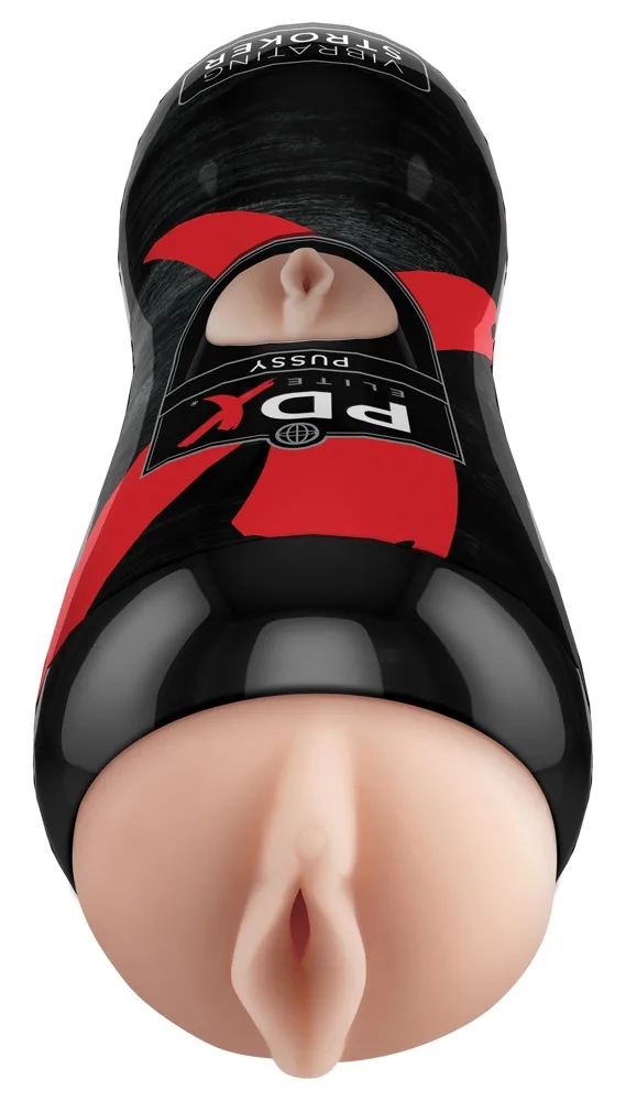Elite Vibro-Masturbator mit Vagina-Öffnung