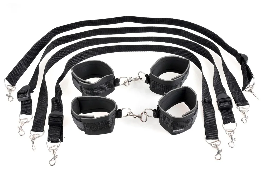 FFS Cuff & Tether Set Black Fetish Fantasy Series