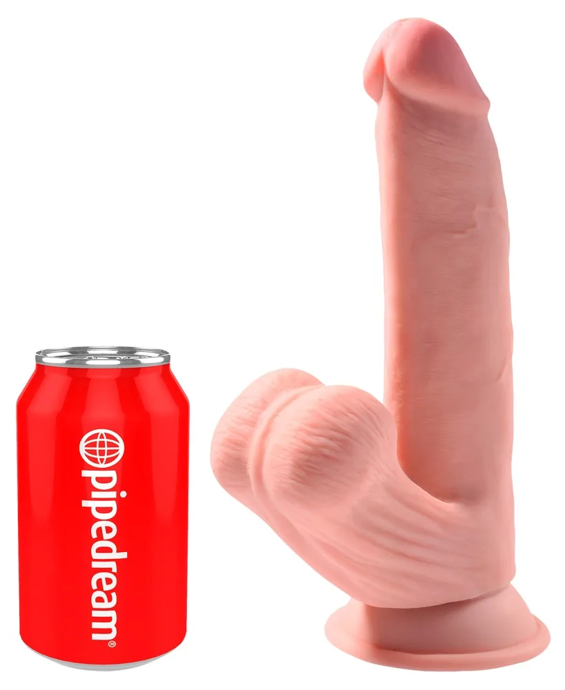 Plus Dildo 8 Zoll mit schwingenden Hoden