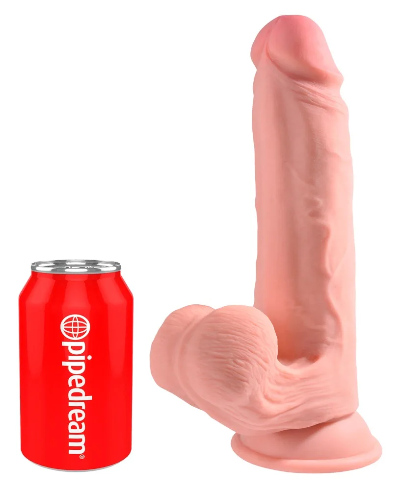 Plus Dildo 9 Zoll mit schwingenden Hoden