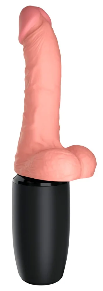 Plus Stossvibrator 6,5 Zoll mit Hoden