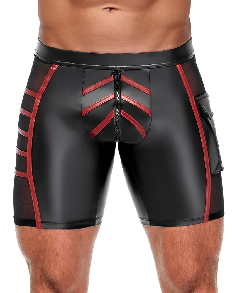 Herren Shorts Schwarz/Rot NEK
