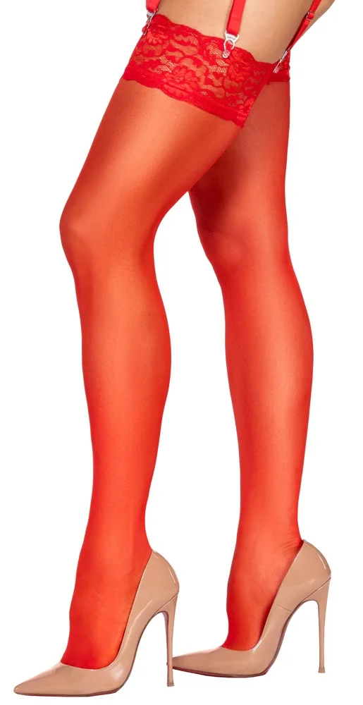Strümpfe rot Cottelli LEGWEAR