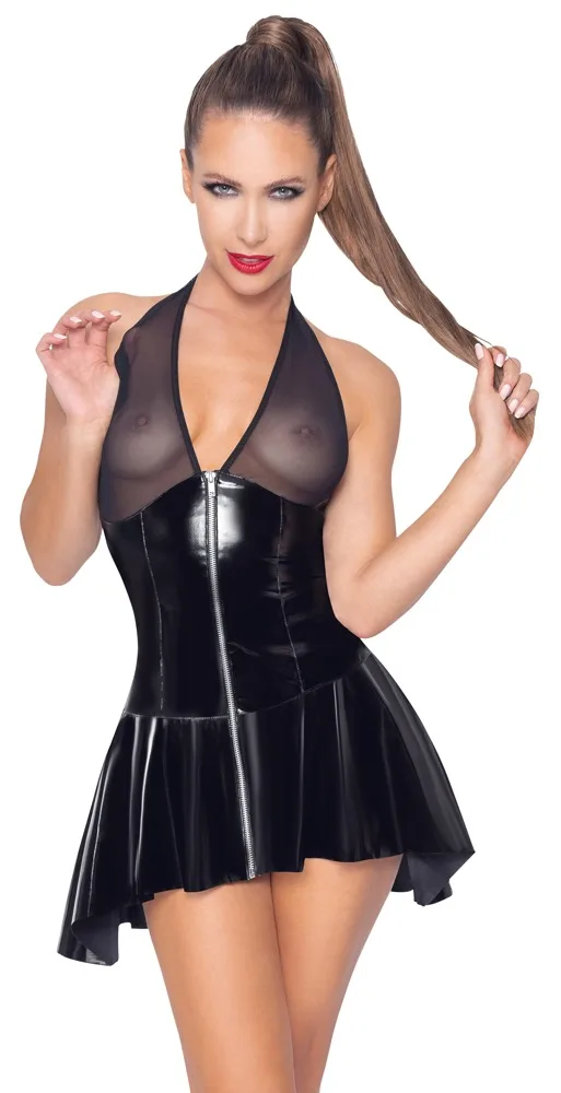Lack Kleid Netz