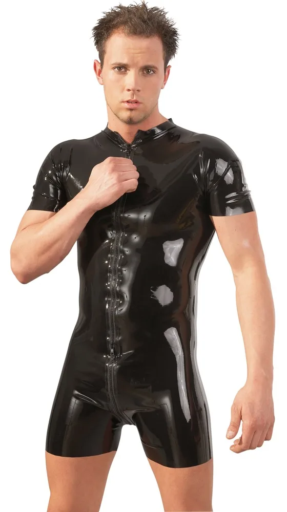 Combinaison courte en latex pour homme