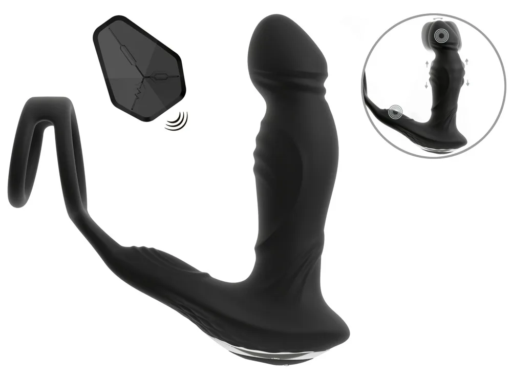 RC Vibrating Prostate Plug with Nodding Function