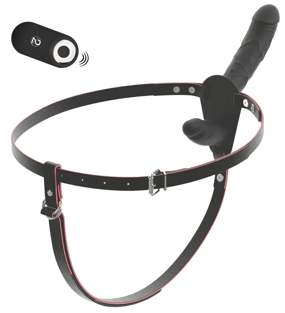 RC Vibrating Double Strap-On