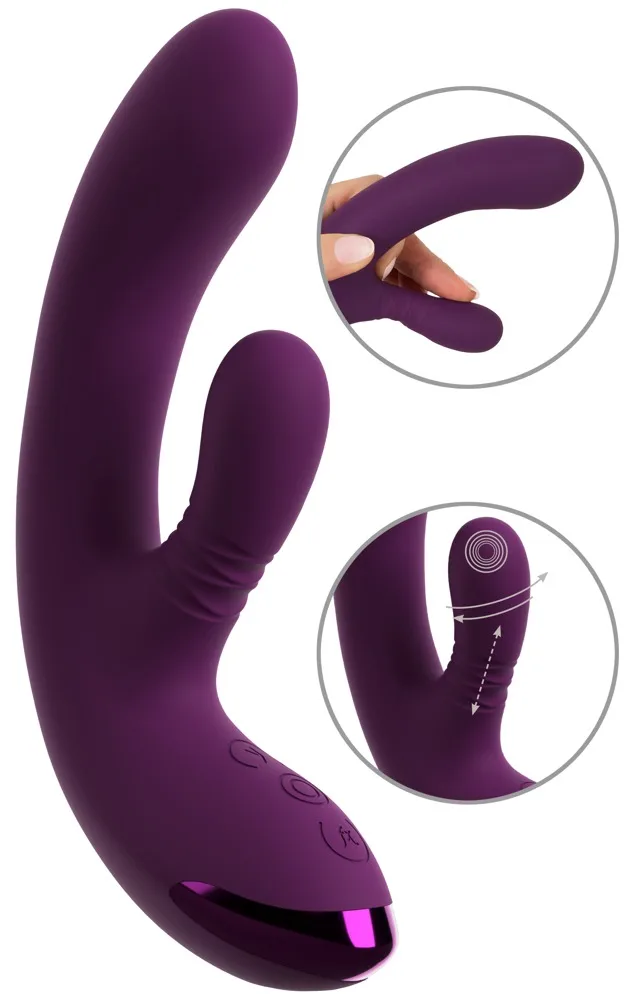 Vibromasseur à 3 fonctions avec mouvement de va-et-vient